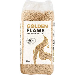 Πέλλετ Λευκό Golden Flame Σακί15Kg Σακί 15Kg