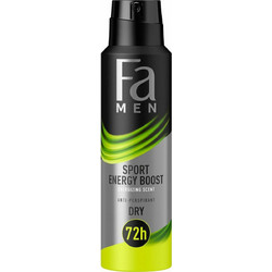 Fa Sport Energy Boost Ανδρικό Αποσμητικό Spray 72h 150ml