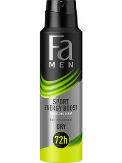 Fa Sport Energy Boost Ανδρικό Αποσμητικό Spray 72h 150ml