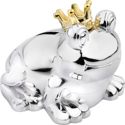 Zilverstad Savings Box Frog King silver tarnish resistant 6144261