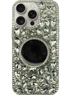 Vivid Diamond Case with Mirror Θήκη Silver (iPhone 16 Pro Max)