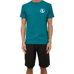 Bikkembergs - Ανδρικό T-shirt Κοντομάνικο BKK3MTS02-EVERGL Πετρόλ