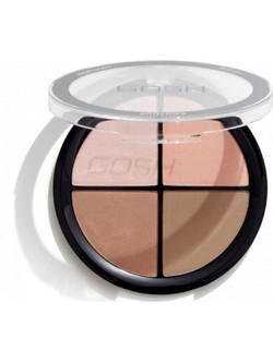 Gosh Contour'n Strobe Kit 002 Medium Bronzer & Highlighter Palette 15gr
