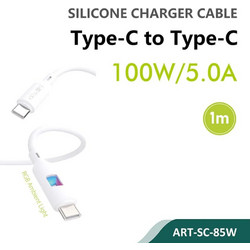 Siipro Καλώδιο USB-C to USB-C 100W 1m Λευκό
