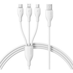 Baseus Καλώδιο Φόρτισης & Μεταφοράς Δεδομένων 3in1 USB-A 1.3m 3.5A Ultra-fast, 1τμχ