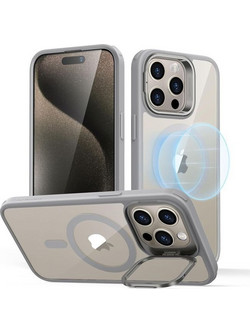 ESR Classic Hybrid with Stash Stand HaloLock MagSafe Θήκη Clear Grey (iPhone 15 Pro)