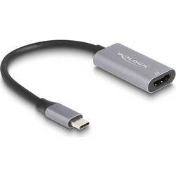 DeLock Μετατροπέας USB-C male σε HDMI v1.4 male Γκρι