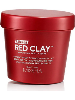 Missha Amazon Red Clay Κρεμώδης Μάσκα Προσώπου με Άργιλο 110ml