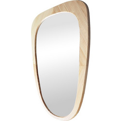 Καθρέπτης Phaedra pakoworld MDF σε φυσική απόχρωση 74x2,5x120 εκ