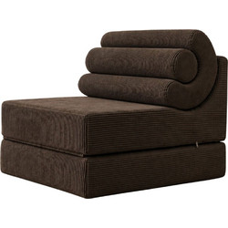 Papatya Πολυθρόνα Κρεβάτι Relax Dark Grey Duo 560ARE5305 90x100x70cm