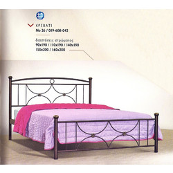 Τζια Κρεβάτι Διπλό Μεταλλικό 140x190cm