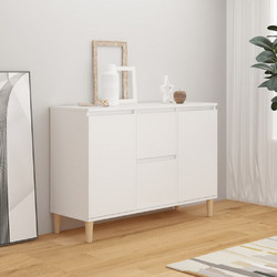 vidaXL Μπουφές Λευκός 101 x 35 x 70 εκ. από Επεξεργασμένο Ξύλο 806103
