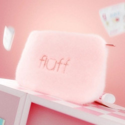 Fluff Fluffy Cosmetic Bag Medium Νεσεσέρ Ροζ