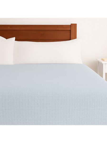 Πικέ Κουβέρτα 230x240 Cosmin Pique Blanket - Blue Light