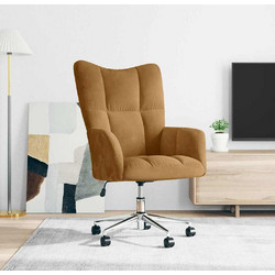 vidaXL Πολυθρόνα Relax Βελούδινη Καφέ 328169
