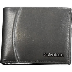 CALVIN KLEIN BLACK MEN'S WALLET Μαύρο