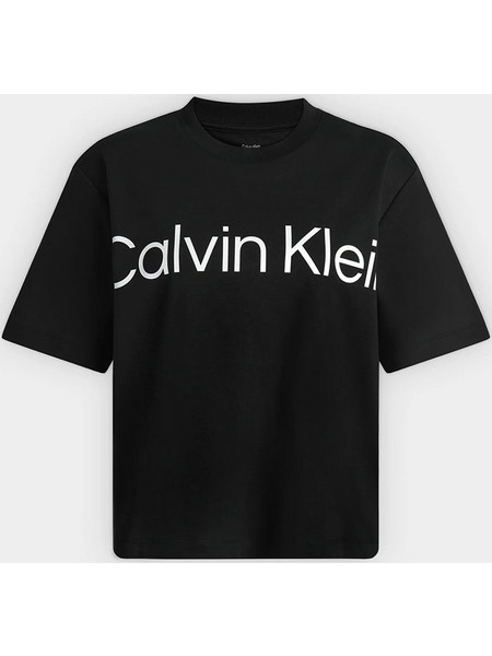 CALVIN KLEIN JEANS A-SS Boxy Logo Graphic Tee LV047G839G-UB1 Black