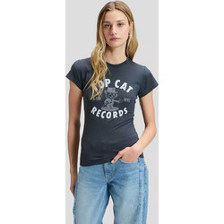 Lee(R) γυναικείο T-shirt με print Slim Fit Record - 112385671 Ανθρακί