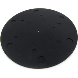 Oyaide BR-12 Slipmat Αντικραδασμικό με Χάρτινο Στροβοσκόπιο & Μετρητή Προεξοχής Κεφαλής Μαύρο - Oyaide