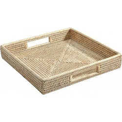 Δίσκος Τετράγωνος Rattan Μπεζ Padang (30x30s5 cm)