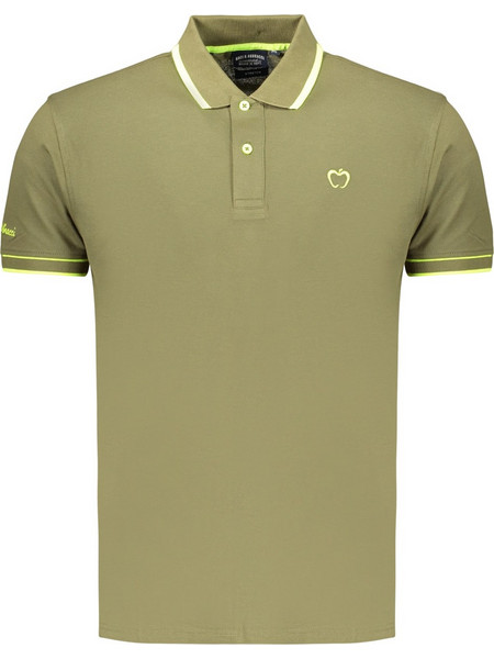 Kisses & Hugs Men's Green Short-Sleeved Polo Shirt Πράσινο