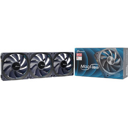 Seasonic MagFlow 120 Case Fan 120mm με Σύνδεση 4-Pin PWM 3τμχ Black