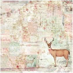 Stamperia Ριζόχαρτο Decoupage 50x50cm Sweet Christmas Moose