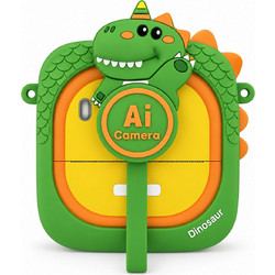 Παιδική Instant Κάμερα Ai Camera - Θερμική Εκτύπωση & Κάρτα 32GB - Δημιουργική Φωτογραφία, Βίντεο, 1080p Δεινοσαυράκι