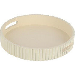 Ξύλινος Δίσκος Σερβιρίσματος Fibra Butter Yellow 30cm