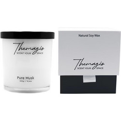 Αρωματικό Κερί Σόγιας Themagio Pure Musk 300gr 1 Τεμάχιο