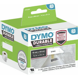 Dymo 2112284 450 Αυτοκόλλητες Ετικέτες σε Ρολό για Εκτυπωτή Ετικετών 19x64mm 2τμχ