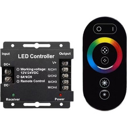 VenCore 6613-10009 - RGBW Controller 12-24V 216-432W with RF Remote - Ασύρματο Controller RGBW με RF Χειριστήριο 12 Volt 216 Watt & 24 Volt 432 Watt Μέγιστο Φορτίο