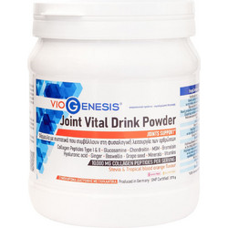 VioGenesis Joint Vital Drink Powder Πεπτίδια Κολλαγόνου με Υαλουρονικό Οξύ & Βιταμίνη C 375gr