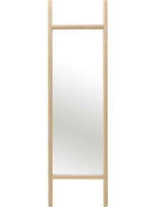 Inart Καθρέπτης Δαπέδου Ξύλινος Μπεζ 55x5x190cm