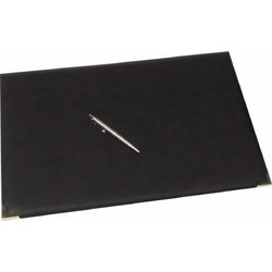 Mandarin Tempo Σουμέν Διπλό Δερμάτινο Mandarin Μαύρο 47x35cm