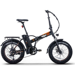 RKS RS-III Σπαστό Ηλεκτρικό Ποδήλατο Πόλης 20" 250W με 7 Ταχύτητες και Δισκόφρενα Μαύρο
