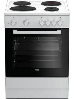 Beko FSM 66000 GWS Κουζίνα Ηλεκτρική 66lt με Εμαγιέ Εστίες 60cm