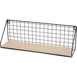 Ράφι επιτοίχιο Nextdeco minimal μαύρο 44,5x11,5xY15,5εκ