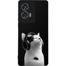 Sonique Men's Edition Θήκη Audio Kitten - White (Motorola Edge 50 Fusion 5G)
