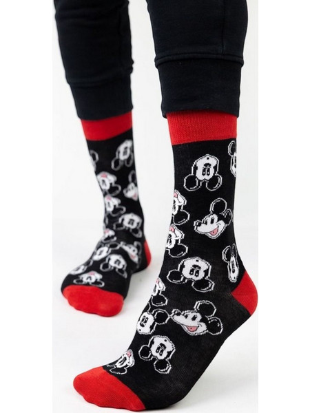 Cimpa Disney Mickey Faces Βαμβακερές Κάλτσες MC21519-38-1-Μαύρο