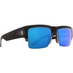 SPY Cyrus 5050 Matte Black Ice Ανδρικά Γυαλιά Ηλίου Τετράγωνα Κοκάλινα Μαύρα με Μπλε Polarized Φακό