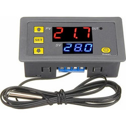 HADEX digital thermostat W3230, -50 to 120C, 24VDC