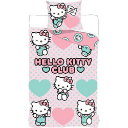 Hello Kitty Club children's nursery Σετ Παπλωματοθήκης με Μαξιλαροθήκη 100x135, 40x60 εκ