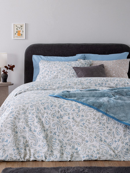 Σετ Παπλωματοθήκη Υπέρδιπλη Flannel Beauty 240x250 FB0246