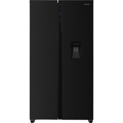Heinner HSBS-H439NFBKWDE Ψυγείο Ντουλάπα Υ177cmxΠ90.5cmxΒ59.5cm Μαύρο