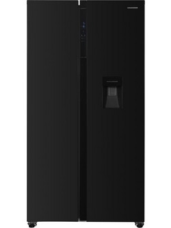 Heinner HSBS-H439NFBKWDE Ψυγείο Ντουλάπα Υ177cmxΠ90.5cmxΒ59.5cm Μαύρο