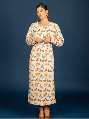Chaton Clemence Oversize Φόρεμα Off White