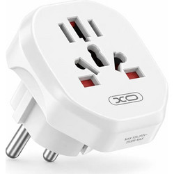 Universal Αντάπτορας Πρίζας Ταξιδίου UK - USA - AUS - EU Σε Schuko 2500W XO WL23