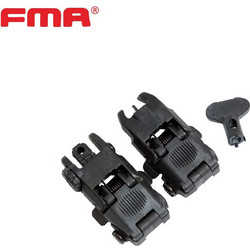 Σκοπευτικά Πτυσσόμενα Εμπρός & Πίσω, FMA, Back UP Sights(FBUS) Black