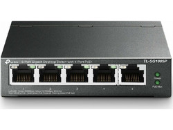 TP-Link TL-SG1005P V2 Unmanaged L2 Switch με 5 Θύρες Ethernet 1Gbps